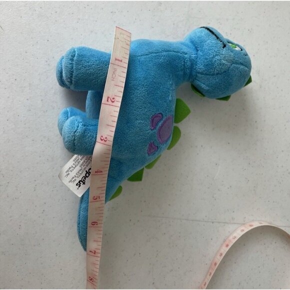 Neopets Chomby Plush Tyrannia 6" Dinosaur Stuffed Animal 2008 Blue Purple Green - Picture 9 of 9